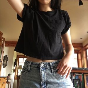 H&M Black Crop Top